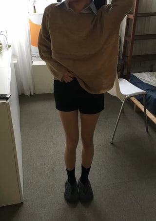 Cre Lip Neck Alpaca Knit