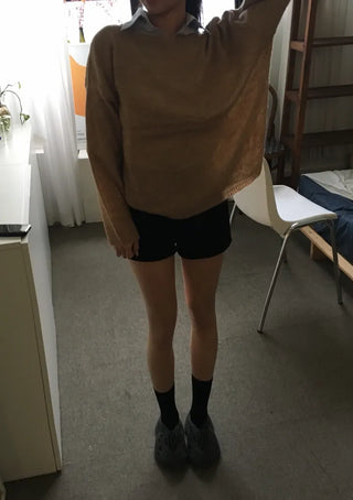 Cre Lip Neck Alpaca Knit