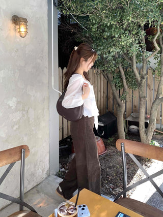Delicate Fit See-through Cardigan Style Bolero Blouse