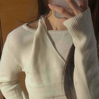 Soft Daily Slim Round Neck Ribbed Knit