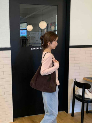 Soft Daily Round Neck Knit Cardigan & Frill Sleeveless