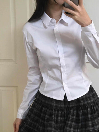 Campus Cotton Slim Fit Long Sleeve Shirt
