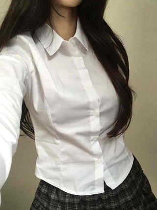 Campus Cotton Slim Fit Long Sleeve Shirt