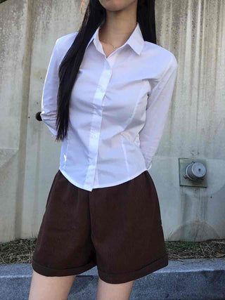 Classic Daily Slim Fit Basic Cotton Shirt