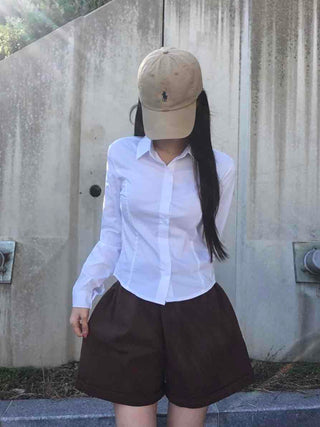 Classic Daily Slim Fit Basic Cotton Shirt