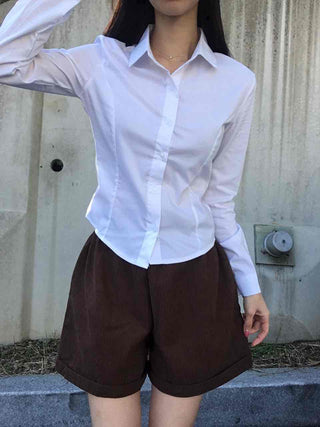 Classic Daily Slim Fit Basic Cotton Shirt