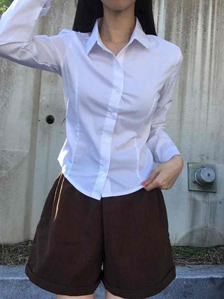 Classic Daily Slim Fit Basic Cotton Shirt