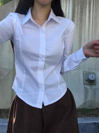 Classic Daily Slim Fit Basic Cotton Shirt