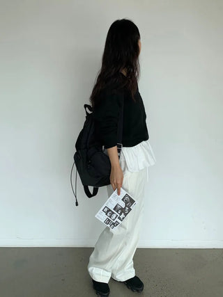 Roman frill layered skirt
