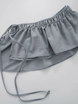 Roman frill layered skirt