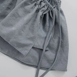 Roman frill layered skirt