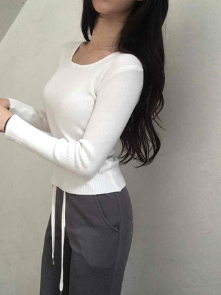 Soft Touch Fuzzy Loose Fit Round Neck Knit