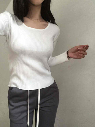 Soft Touch Fuzzy Loose Fit Round Neck Knit