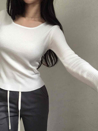 Soft Touch Fuzzy Loose Fit Round Neck Knit