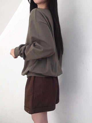 Vintage Lettering Oversized Loose Sweatshirt