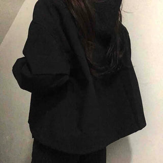 Oversized Check Lined Hoodie Jumper