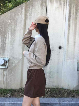 Layered Crop Daily Slim Wedding Guest Look Back-to-School Look Basic Knit Cardigan