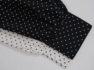 Tani Dot Tie Blouse