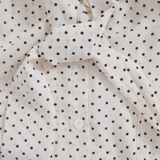 Tani Dot Tie Blouse