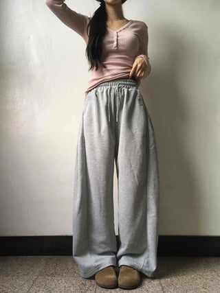 Daily Cotton Balloon Drawstring Long Training Pants