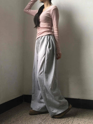 Daily Cotton Balloon Drawstring Long Training Pants