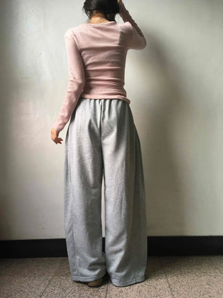 Daily Cotton Balloon Drawstring Long Training Pants