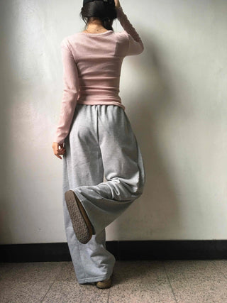 Daily Cotton Balloon Drawstring Long Training Pants