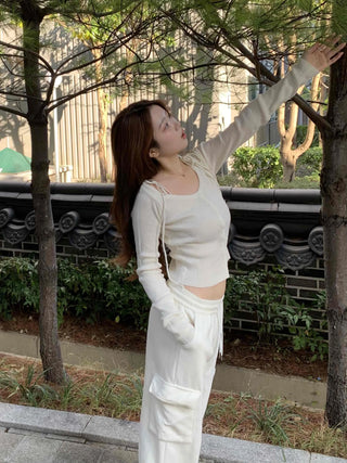 Daily Loose Fit Elastic Waist Wide Sweatpants