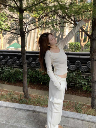 Daily Loose Fit Elastic Waist Wide Sweatpants