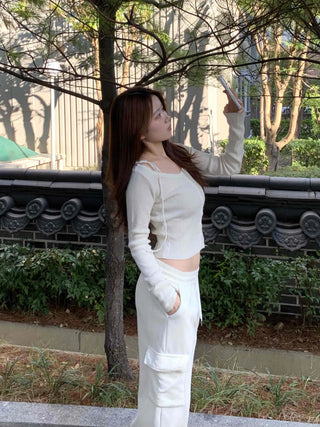 Daily Loose Fit Elastic Waist Wide Sweatpants