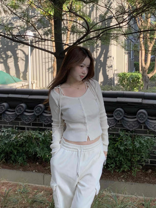 Daily Loose Fit Elastic Waist Wide Sweatpants