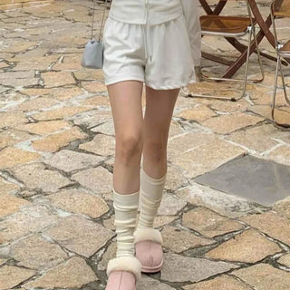 Relaxing Daily High-Waisted Semi-Wide Shorts