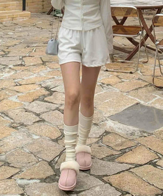 Relaxing Daily High-Waisted Semi-Wide Shorts
