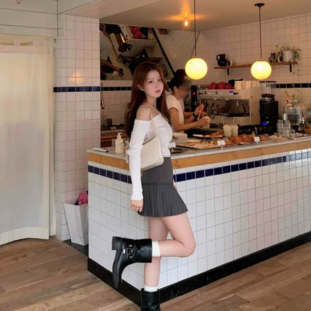 Tennis Pleated Mini Skirt