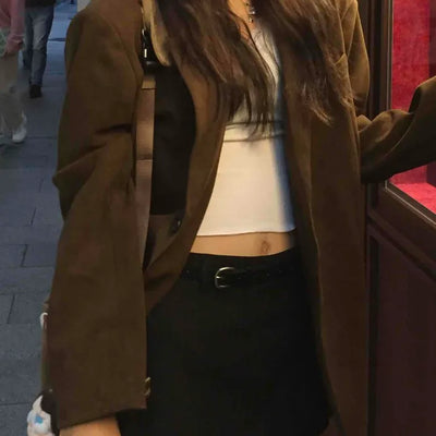 Charge Short Single Button Boxy Casual Jacket