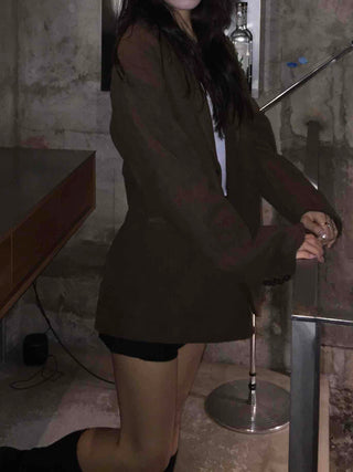 Charge Short Single Button Boxy Casual Jacket