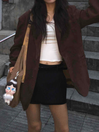 Charge Short Single Button Boxy Casual Jacket