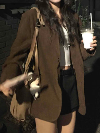 Charge Short Single Button Boxy Casual Jacket