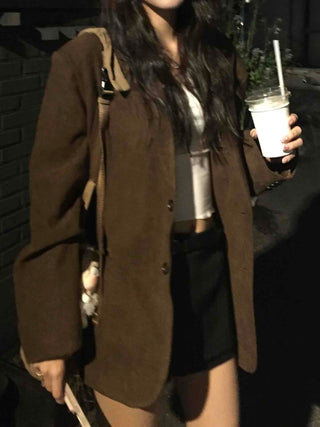 Charge Short Single Button Boxy Casual Jacket