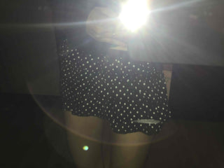 American vintage polka jacquard frill shorts