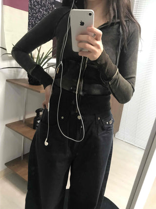 Shaping Slim Fit Crop Collar Zip-up