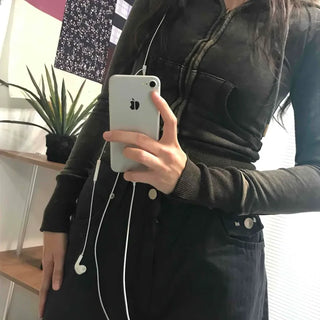 Shaping Slim Fit Crop Collar Zip-up