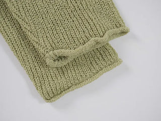 Cine Boucle Lip Neck See-through Knit