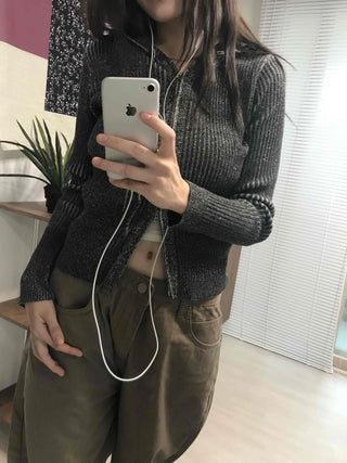 Cotton Wide-Fit Curved Cotton Pants