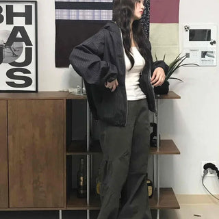 Military Cargo Shirred Cut Long Pants