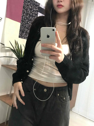 Slim Fit Square Neck Daily Crop Sleeveless