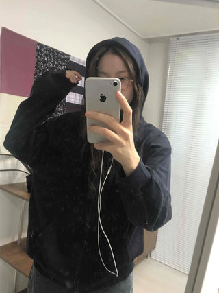 Daily Basic Oversized Zip-Up Hoodie