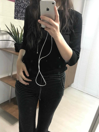 Daily Slim Fit Modal 3/4 Sleeve T-Shirt