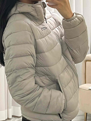 Soft Volume Hooded Lightweight Padded Jacket