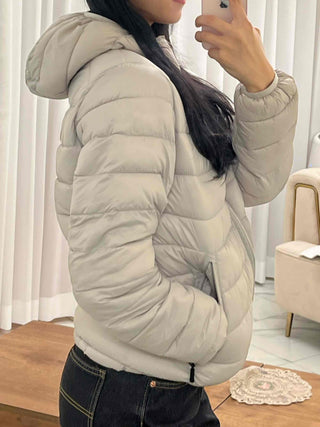 Soft Volume Hooded Lightweight Padded Jacket